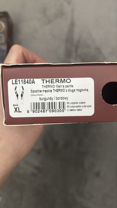 Nowe legginsy męskie BRUBECK THERMO XL