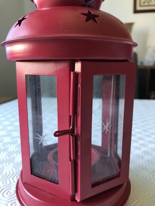 Lanterna Vermelha Decorativa