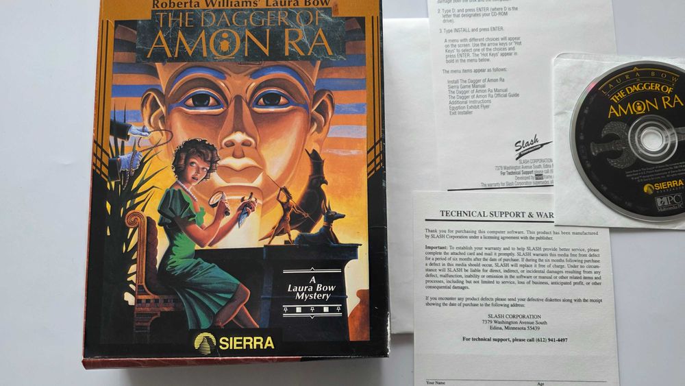 PC big box The dagger of Amon Ra Laura Bow sierra