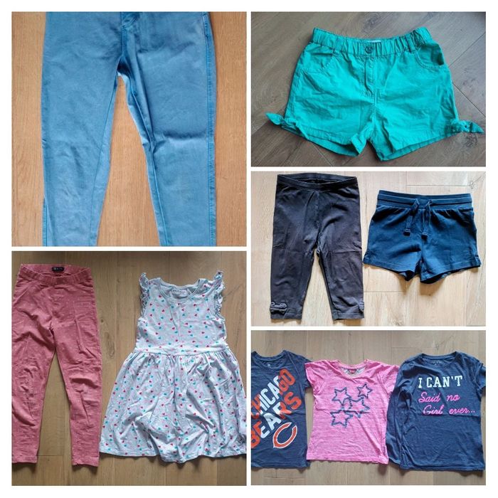 Zestaw ubrań dla dziewczynki, rozmiar 122/128