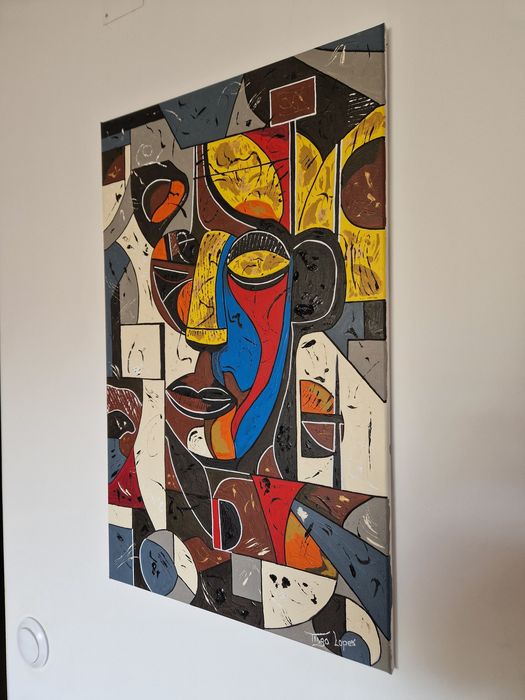 Quadro Cubismo African fc 2025-08