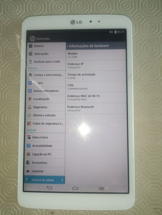 Tablet LG V500 de 8,3"