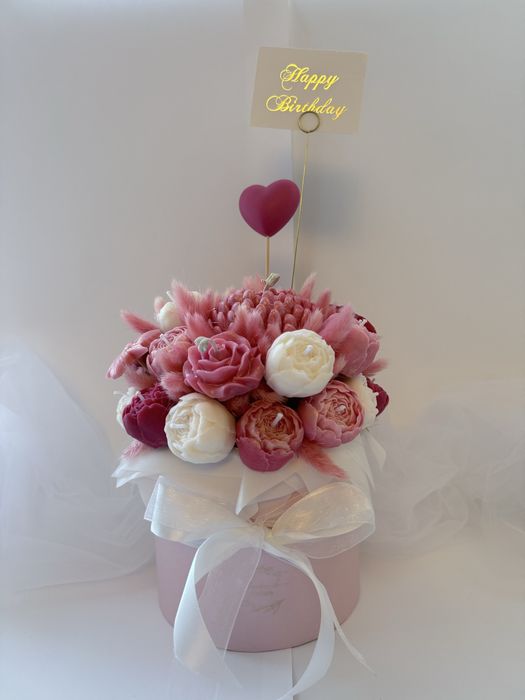 Букет із свічок ручної роботи | Подарунок на 8 березня | Соєві свічки