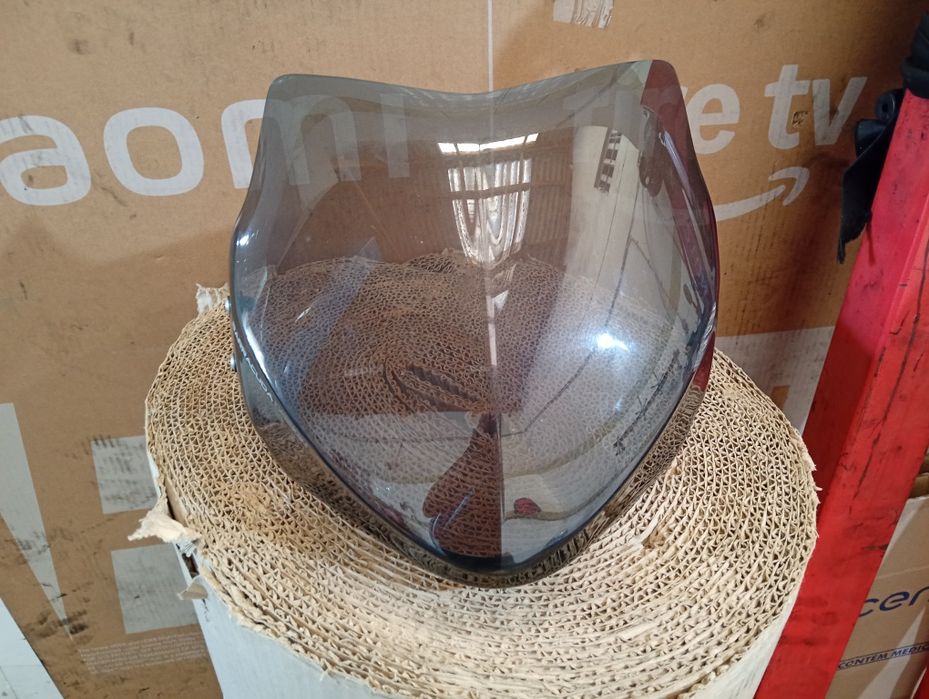 Tubo de escape inox , ponteiras e parabrisas Yamaha Fz6 s2