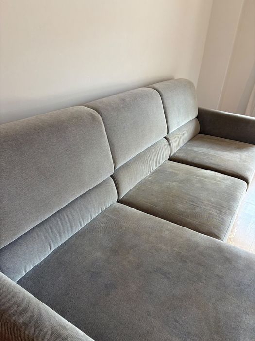 Sofá IKEA SLATORP com chaise longue – Cinzento