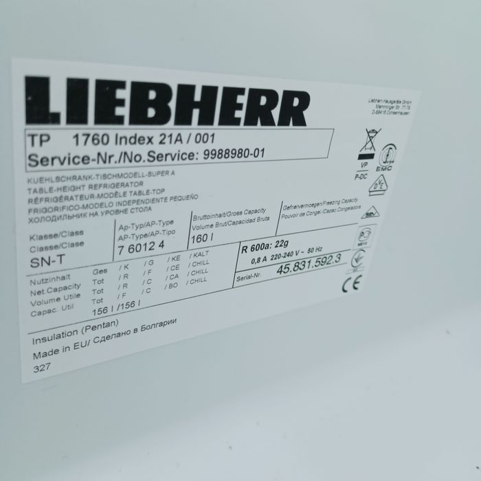 Lodówka Liebherr Premium,TP 1760-83cm.