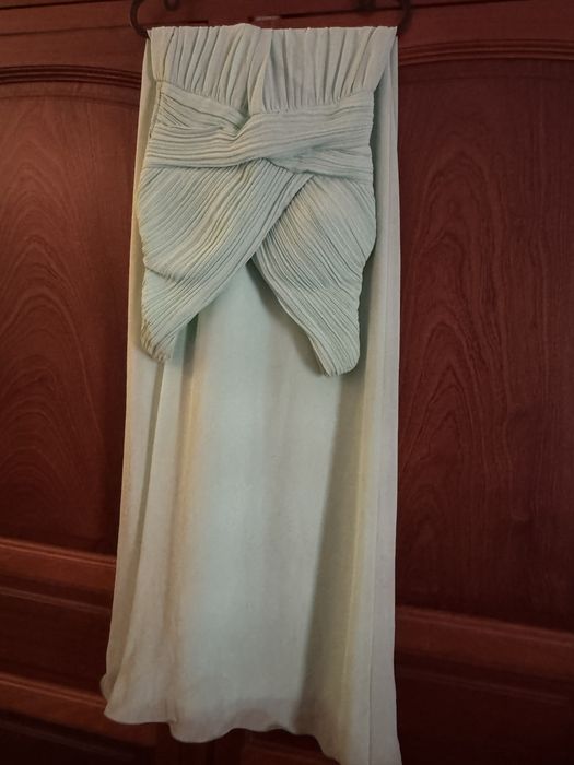 Vestido Cerimonia Verde Água