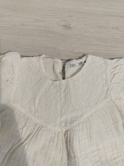Біла дитяча блуза Zara 80