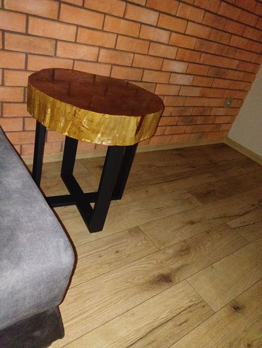 plaster drewna na stolik kawowy zaimpregnowany