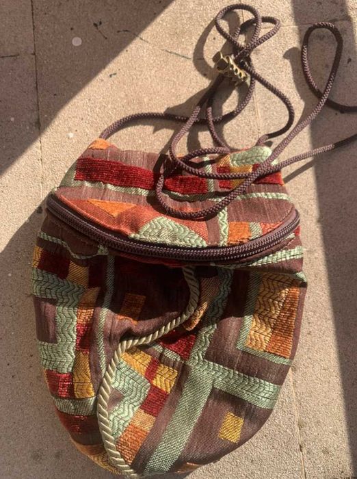 Bolsa de ombro Erda Tapeçaria motivos geométricos