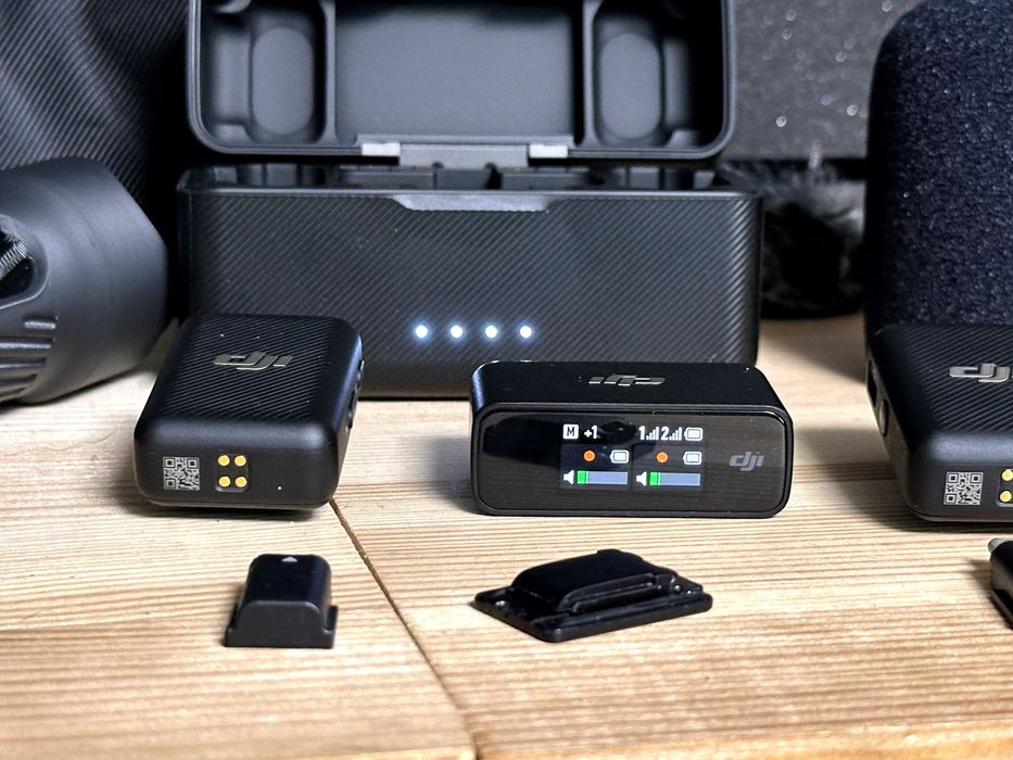 Zestaw mikrofonowy bezprzewodowy DJI MIC + uchwyt do wywiadów FV23%