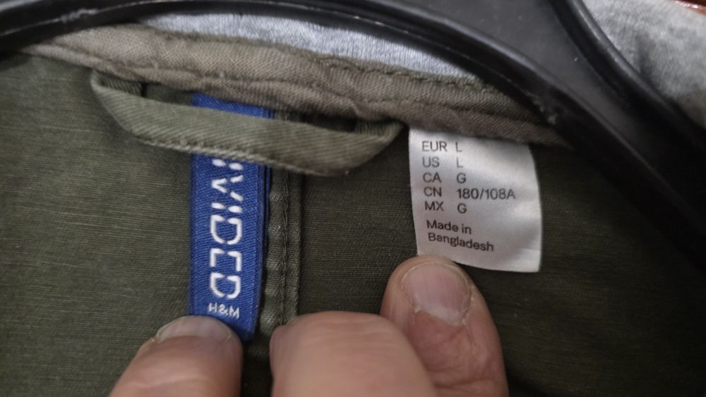 Bawełniana katana kurtka w kolorze khaki L