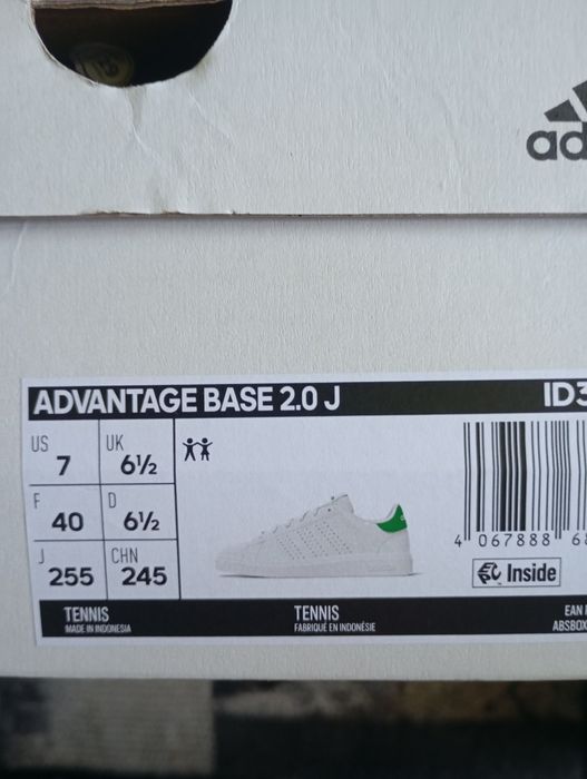 Białe buty damskie adidas Advantage 40