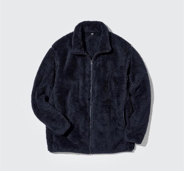 (S, M, L) М‘яка тепла фліска шерпа Uniqlo fluffy fleece full-zip