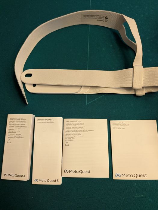 Meta Quest 3 512GB + Elite Strap – Como Novo