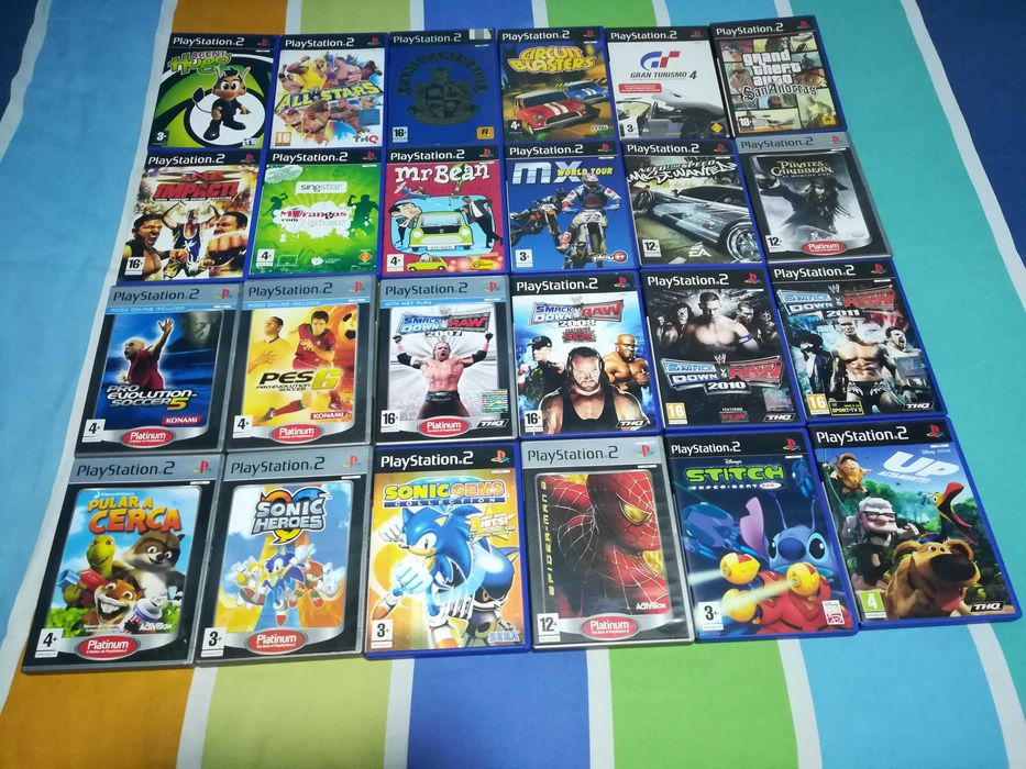 Playstation 2 + 24 Jogos + Dual Shock