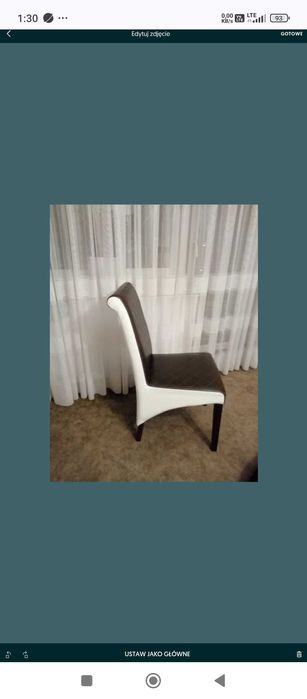 Krzesła skórzane nowe