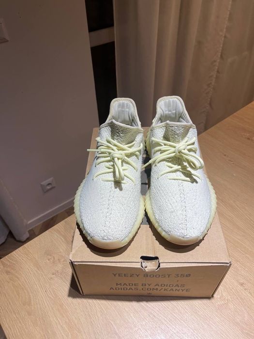 adidas Yeezy boost 350 v2 butter 43 white bone black zebra carbon onyx