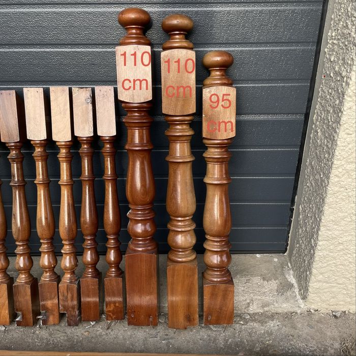 Corrimão em madeira maciça