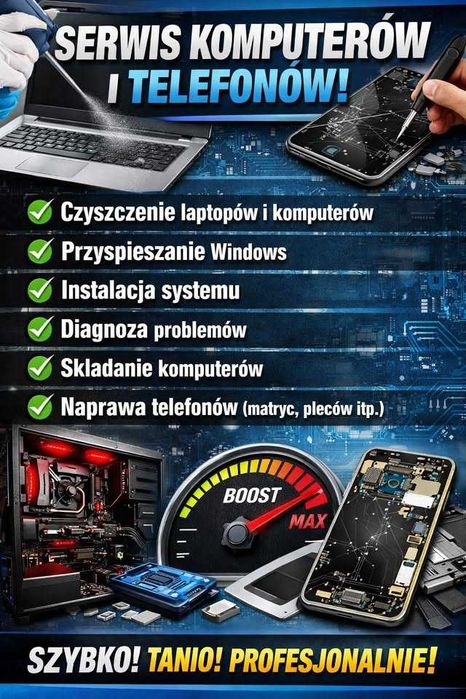 Naprawa i czyszczenie komputerów – szybko i tanio
