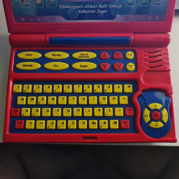 Laptop edukacyjny dla dziecka- gra, wydaje dzwieki, melodie