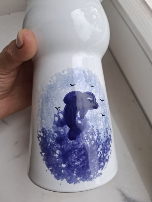 Elegancki  wazon, ręczna manufaktura ceramiczna w Maklemburgii / Pomorze/ Niemcy