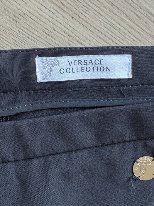 Spodnie Versace czarne