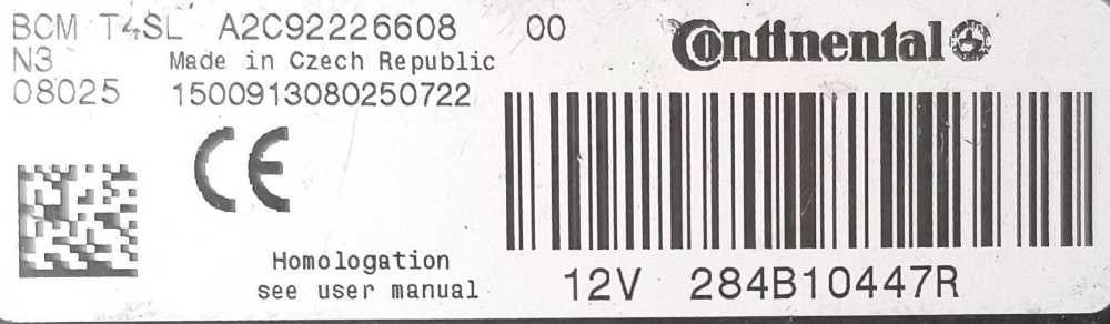 Módulo Eletrónico 284B10447R - RENAULT CLIO IV