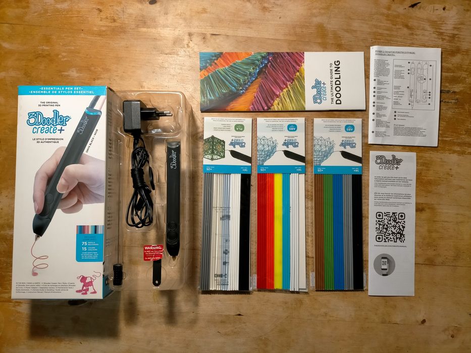 3D-ручка 3Doodler Create Plus черная , 75 стержней
