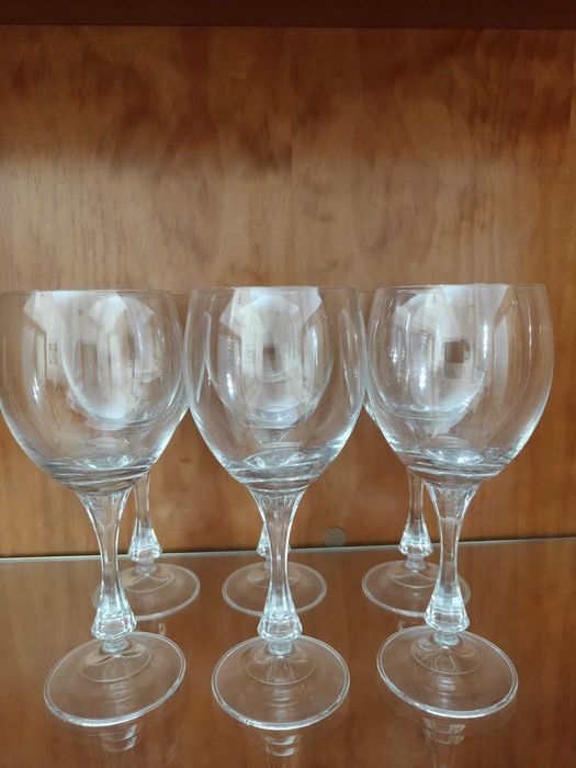Conjunto 30 copos de cristal – 5 conjuntos de 6