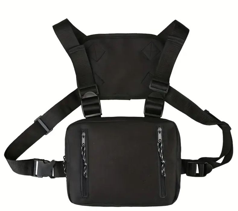 Новинка сумка нагрудна чорна розвантаження