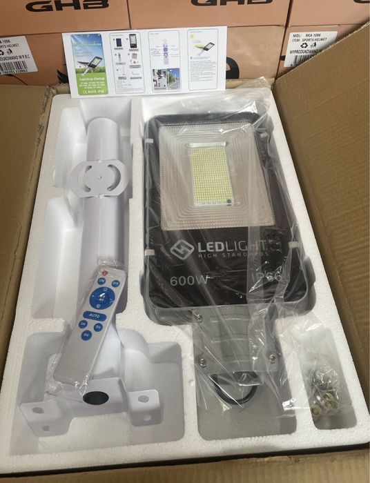 Lampa Uliczna, Solarna Led Ligh 600W, latarnia uliczna HIT CENOWY