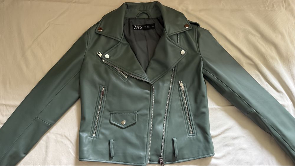 Куртка з еко шкіри Zara