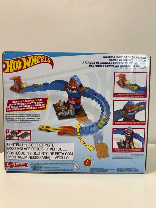 Ігровий набір Hot Wheels Небезпечні створіння Порятунок від горили