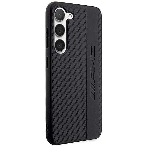 Etui AMG Carbon Stripe&Embossed na Samsung Galaxy S23 - czarne