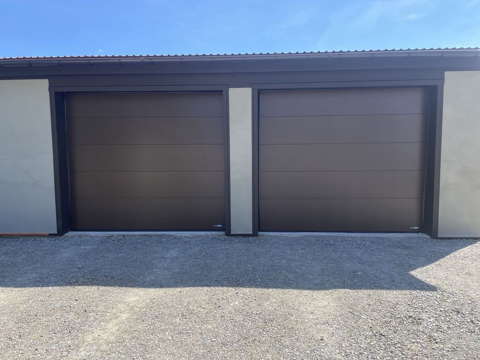 Brama garażowa segmentowa srebna 5000x2250