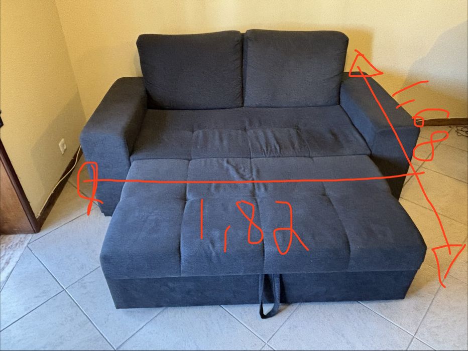 Sofá cama 3 lugares