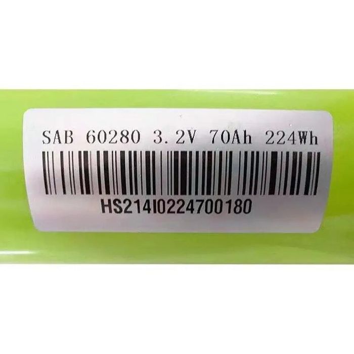 Акумулятор 3.2V 70000mAh 3C 210A SAB60280 S168 LiFePo4