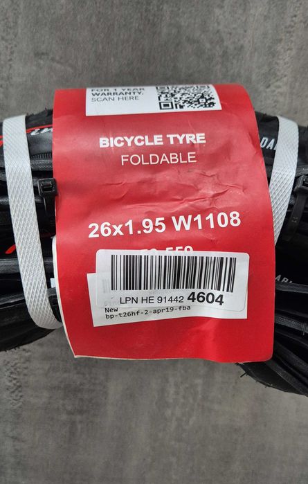 2x Fincci Składana opona 26 x 1,95 cala 50-559 do roweru hybrydowego