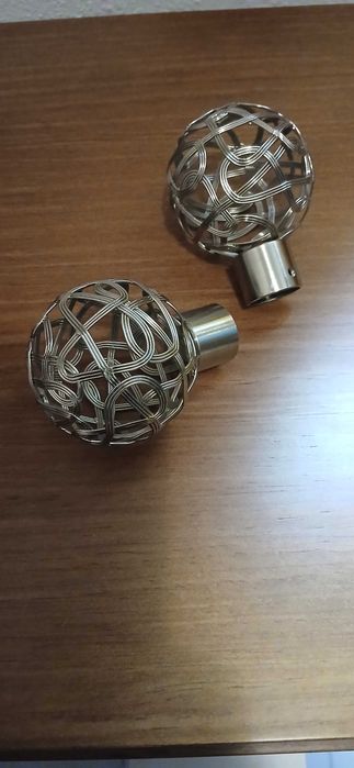 2 terminais para varão de cortinados