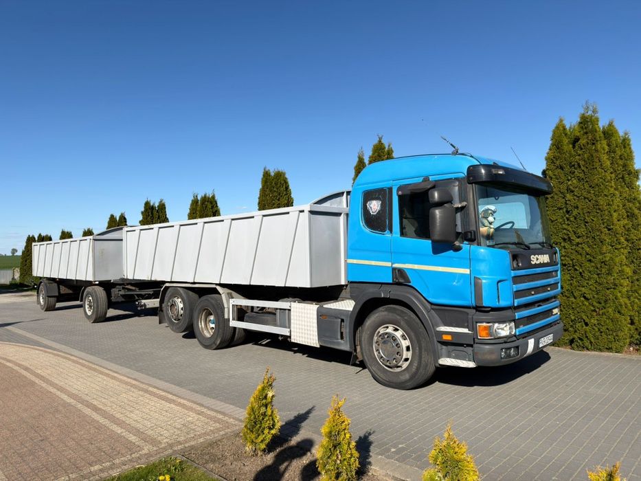 Scania 4 114 380km 6x2 skrętna os wywrotka