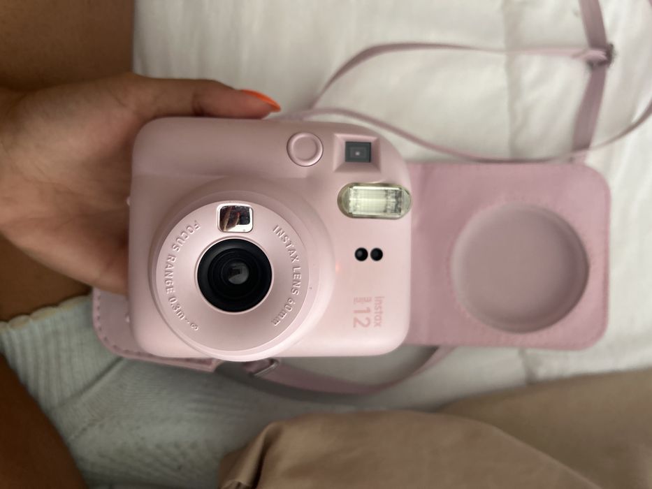 Máquina Fotográfica Instantânea FUJIFILM Instax Mini 12 Rosa com capa