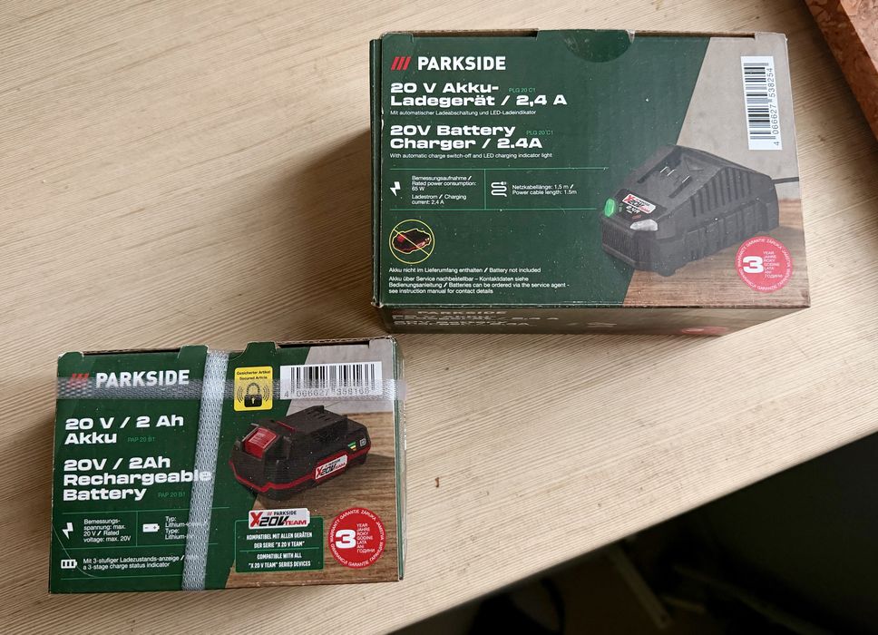 Wiertarko wkrętarka udarowa PARKSIDE PSBSA 20 + ladowarka + bateriq