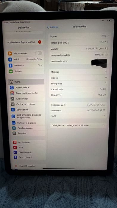 Ipad Air 5 Geracao 64G
