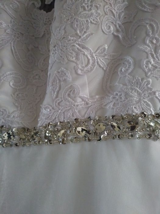 Obniżka !suknia ślubna koronka lekka zwiewna glamour GUZIKI BOHO