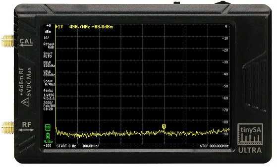 Tiny SA Ultra - Analisador de espectro RF