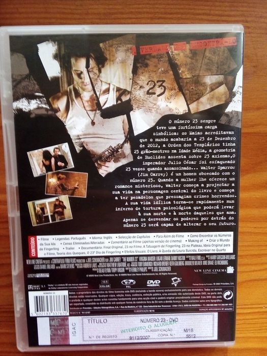 Número 23, Joel Schumacher, Jim Carrey, Verginia Madsen