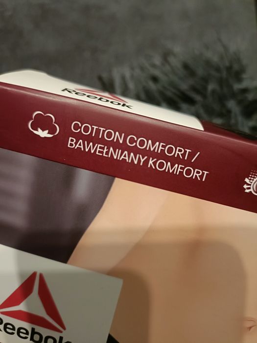 2pak sportowych majtek Reebok czarne szeroka guma napisy r.xl