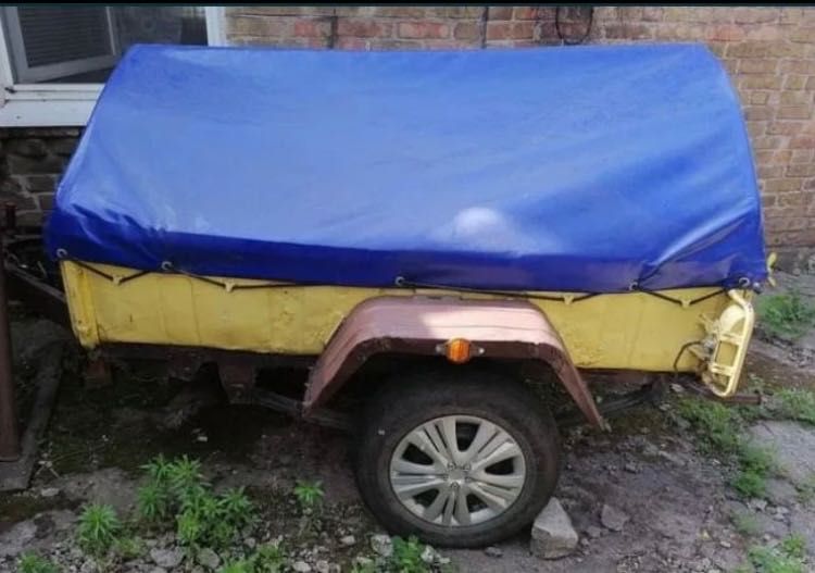Прицеп - КРЕПЫШ - КРАЗ-8138 - 1800х1300, с тентом и дугами