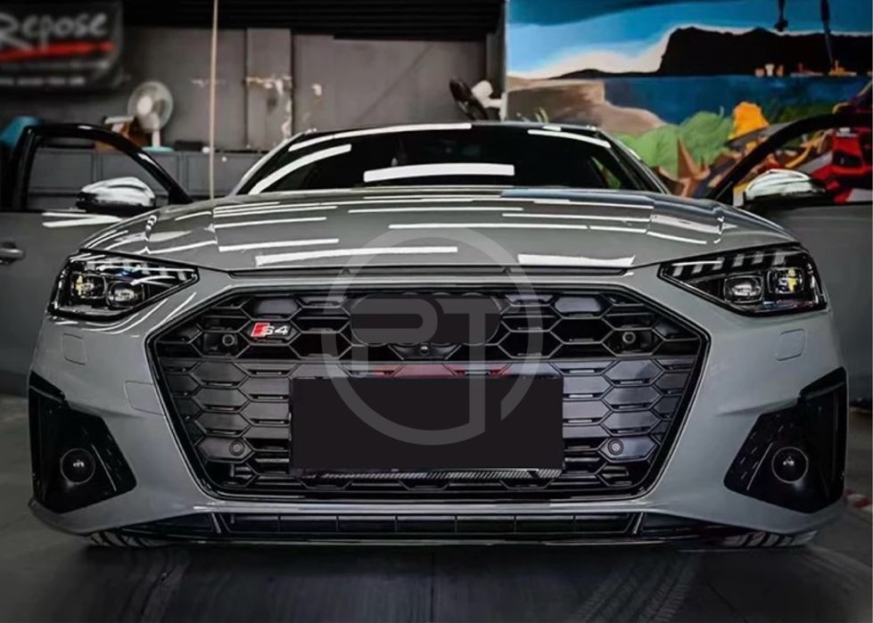 Решетка S4 рестайлинг AUDI A4 S4 B9.5 2019-2024 Решітка Диффузор